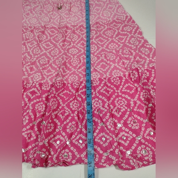 Liz Claiborne Pink and White A-Line Skirt Size (S) - Picture 9 of 14